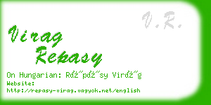 virag repasy business card